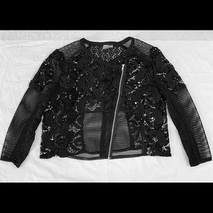 ASOS Lace Moto Jacket, 22